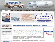 Tablet Screenshot of jamesfuels.com